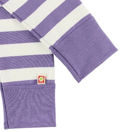 Katvig Leggings - Wit/Paars Gestreept