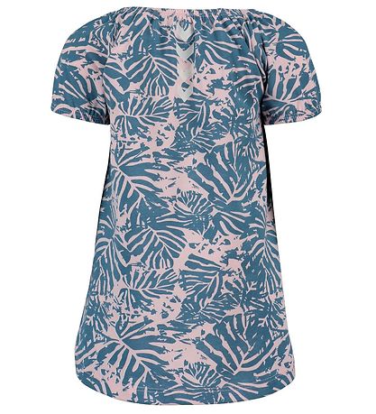 Hummel Kleid - HMLLarna - Pink/Blau m. Blätter Hummel Kleid - HMLLarna - Pink/Blau m. Blätter