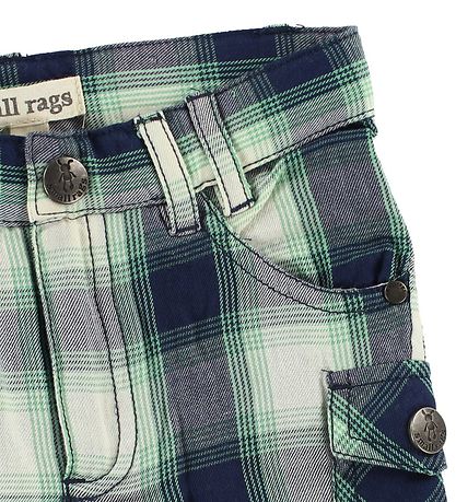 Small Rags Shorts - Navy/Groen/Wit Small Rags Shorts - Navy/Groen/Wit