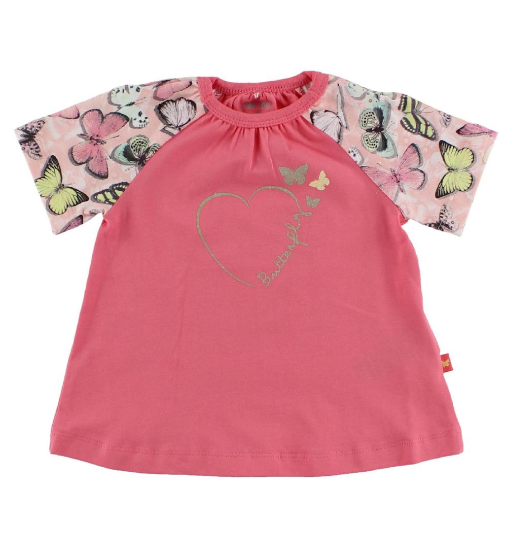 Me Too T-Shirt - Pink m. Schmetterlinge - Me Too - 56 - T-Shirts