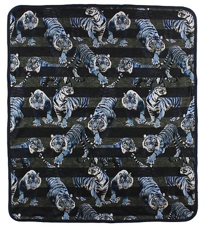 Molo Blanket - 80x75 - Niles - Blue Tigers Molo Blanket - 80x75 - Niles - Blue Tigers