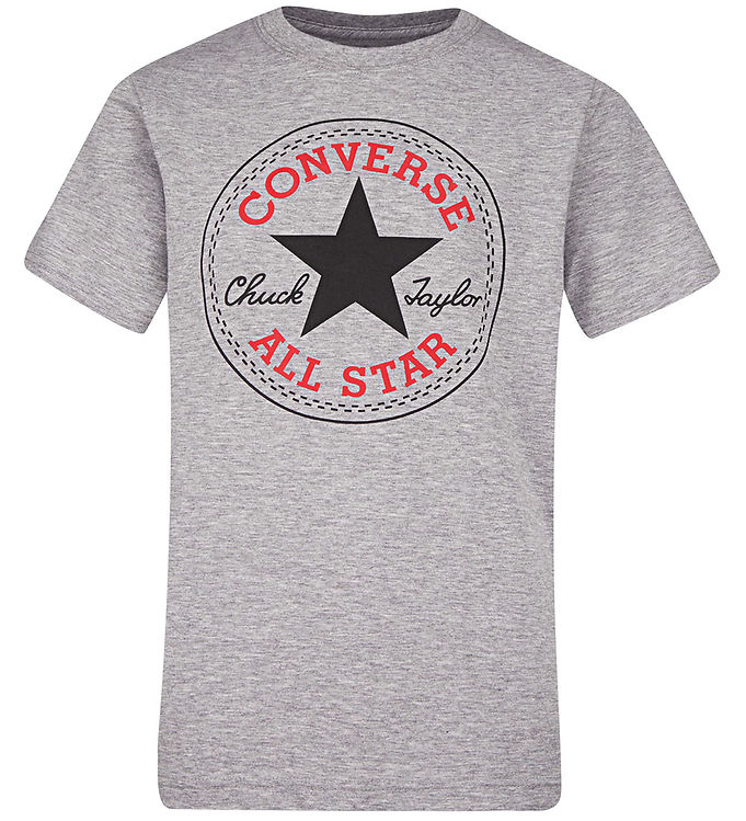 Converse T-shirt - Gråmeleret m. Logo