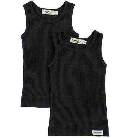 MarMar Onderhemden - 2-pack - Zwart MarMar Onderhemden - 2-pack - Zwart