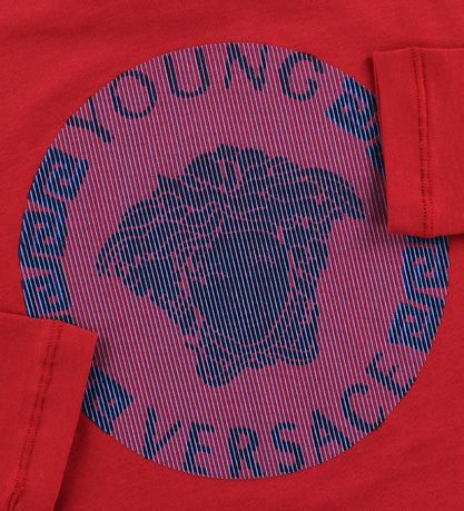 Young Versace Bluse - Rød m. Logo Young Versace Bluse - Rød m. Logo