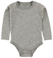 Body m/l Mini A Ture - Gris Chiné av. Points Body m/l Mini A Ture - Gris Chiné av. Points