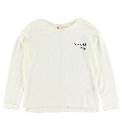 Blouse Roxy - Crème av. Texte/Boutons Blouse Roxy - Crème av. Texte/Boutons
