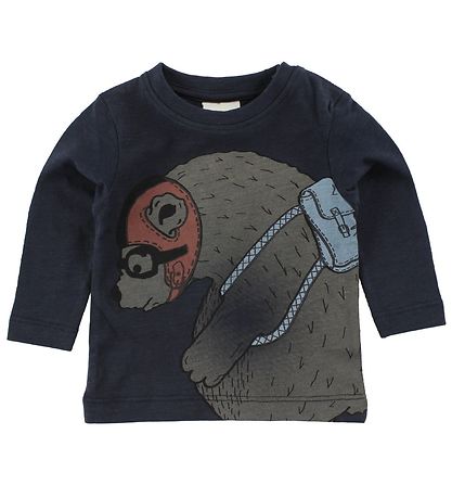 En Fant Blouse - Navy m. Beer En Fant Blouse - Navy m. Beer