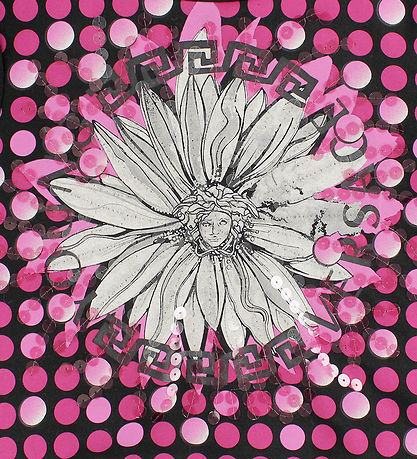 Young Versace Collegepaita - Musta, Vaaleanpunainen/Medusa Young Versace Collegepaita - Musta, Vaaleanpunainen/Medusa