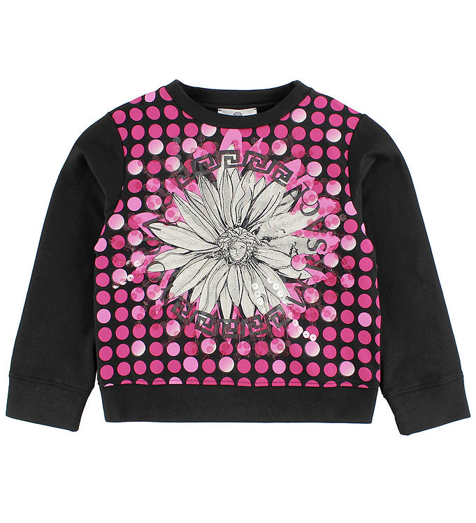 Young Versace Sweatshirt - Sort m. Pink/Medusa