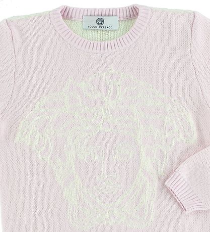 Young Versace Blouse - Knitted - Rose w. Logo Young Versace Blouse - Knitted - Rose w. Logo