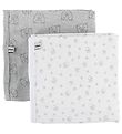 Couvertures Pippi - 70x70 - 2 Pack - Blanc/Marron Clair av. Ours