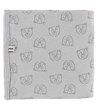 Couvertures Pippi - 70x70 - 2 Pack - Blanc/Marron Clair av. Ours Couvertures Pippi - 70x70 - 2 Pack - Blanc/Marron Clair av. Ours
