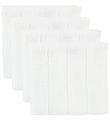 Pippi Baby Washcloths - 4-Pack - White Pippi Baby Washcloths - 4-Pack - White