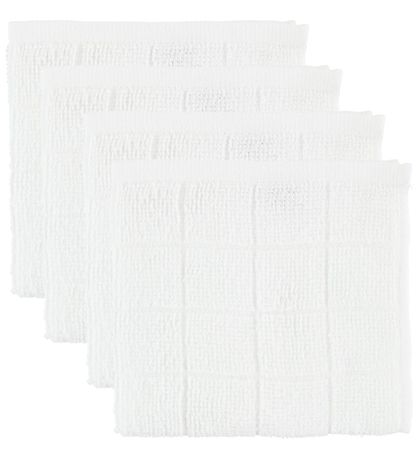 Pippi Baby Waschlappen - 4er-Pack - Weiß Pippi Baby Waschlappen - 4er-Pack - Weiß
