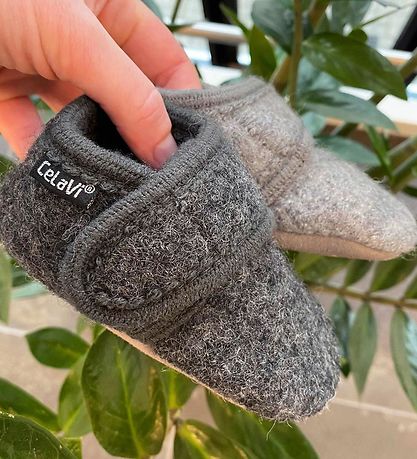 CeLaVi Slippers - Wool - Light Grey Melange CeLaVi Slippers - Wool - Light Grey Melange