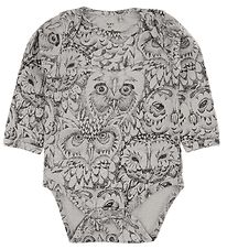 Soft Gallery Romper l/s - Bob - Grijs m. Uilen Soft Gallery Romper l/s - Bob - Grijs m. Uilen
