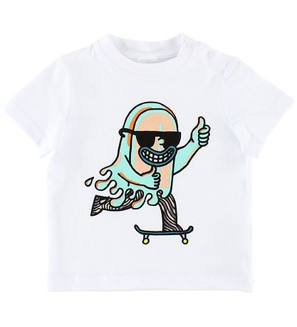 Stella McCartney Kids T-shirt - White w. Popsicle Stella McCartney Kids T-shirt - White w. Popsicle