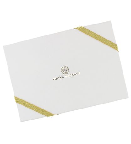 Young Versace Strampler m. Babylätzchen - Beige m. Print