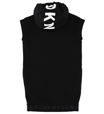 DKNY Kjole m. Hætte - Sort m. Print