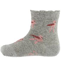 Petit by Sofie Schnoor Socks - Grey Melange w. Flamingos Petit by Sofie Schnoor Socks - Grey Melange w. Flamingos