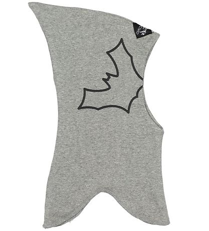 Racing Kids Balaclava - 2-lags - Grå Melert m. Flaggermus Racing Kids Balaclava - 2-lags - Grå Melert m. Flaggermus