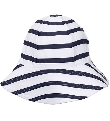 Petit Crabe Swim Hat - Frey - UV50 - White/Navy Striped Petit Crabe Swim Hat - Frey - UV50 - White/Navy Striped