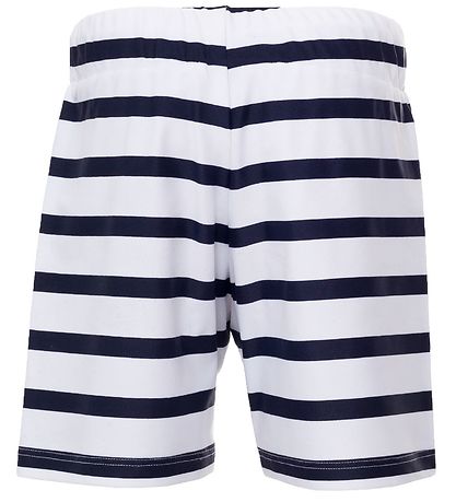 Petit Crabe Swim Shorts - Alex - UV50+ - White/Navy Striped