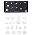 Icônes Design Letters - Bureau - Blanc