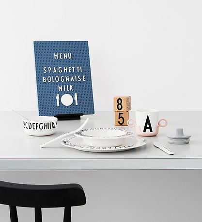 Design Letters Ikoner - Mad - Hvid