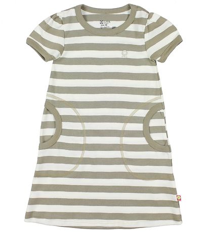 Katvig Kleid - Sand/Elfenbein gestreift Katvig Kleid - Sand/Elfenbein gestreift