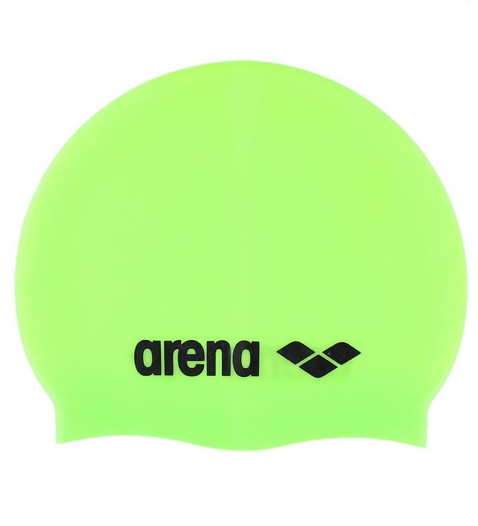 Arena Classic Silicone Junior, Sort, Grøn, Hovedhætte, Unisex, Barn, Svømning, Silikone