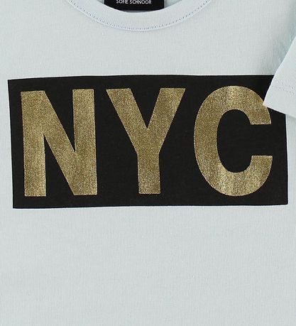 Petit by Sofie Schnoor T-shirt - Lyseblå m. NYC