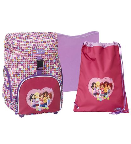LEGO® Skoletaskesæt - LWOutbag Deluxe - Friends - Confetti LEGO® Skoletaskesæt - LWOutbag Deluxe - Friends - Confetti