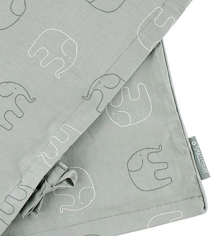 Smallstuff Duvet Cover - Junior - Light Grey w. Elephants Smallstuff Duvet Cover - Junior - Light Grey w. Elephants