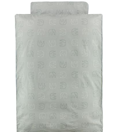 Smallstuff Duvet Cover - Junior - Light Grey w. Elephants Smallstuff Duvet Cover - Junior - Light Grey w. Elephants
