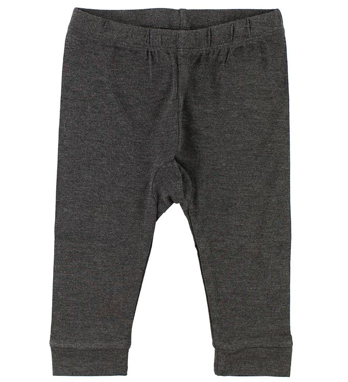 Minymo Børne Leggings - Dark Grey Melange - 50