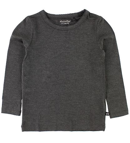 Minymo Bluse - Bambus - Anthrazitgrau