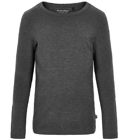 Minymo Bluse - Bambus - Anthrazitgrau