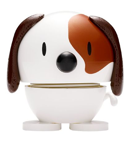 Baby Dog Hoptimist - 7 cm - Blanc/Marron Baby Dog Hoptimist - 7 cm - Blanc/Marron