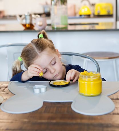 We Might Be Tiny Placemat - Rabbit - Silicone - Grey We Might Be Tiny Placemat - Rabbit - Silicone - Grey