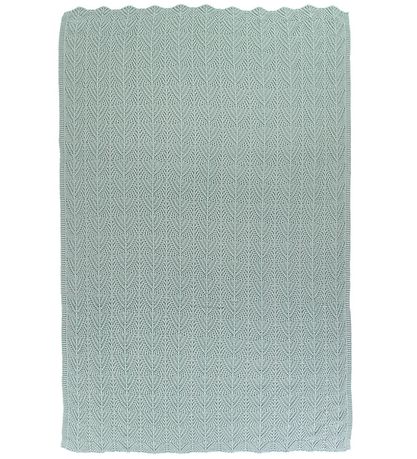 Nørgaard Madsens Tæppe - Strik - 75x100 cm - Støvet Blå