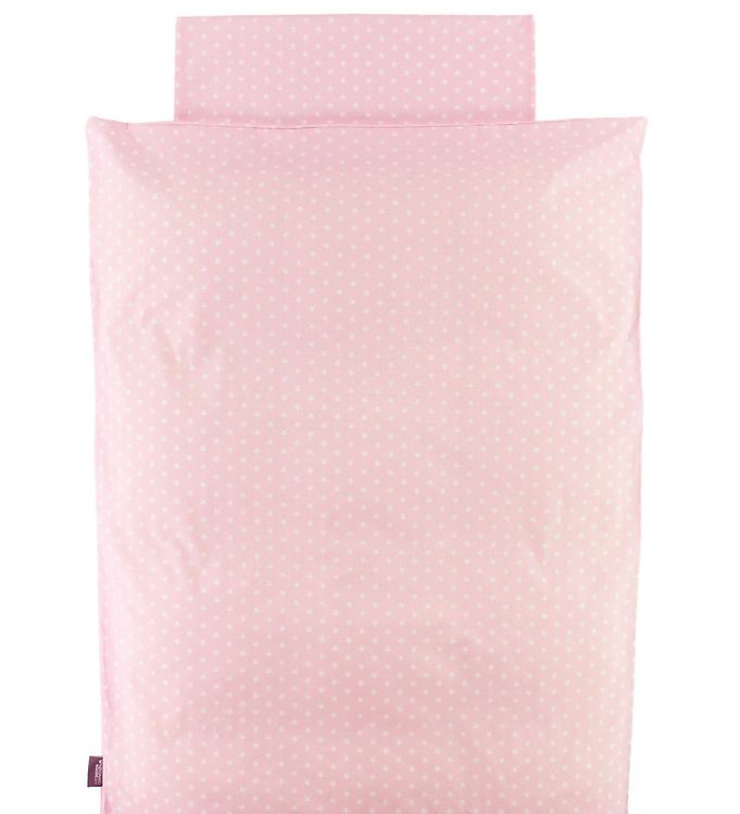 Nørgaard Madsens Sengetøj - Baby - Lyserød m. Stjerner