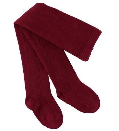 Condor Tights w. Pointelle - Bordeaux Condor Tights w. Pointelle - Bordeaux