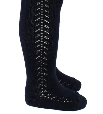 Collants av. Pointelle Condor - Marine Collants av. Pointelle Condor - Marine