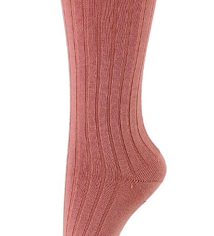 Condor Knæstrømper - Rib - Støvet Rosa