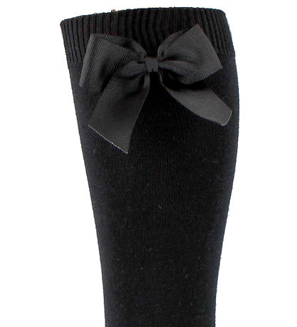 Condor Knee-High Socks w. Bow - Black Condor Knee-High Socks w. Bow - Black