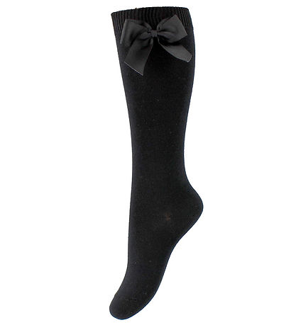 Condor Knee-High Socks w. Bow - Black Condor Knee-High Socks w. Bow - Black