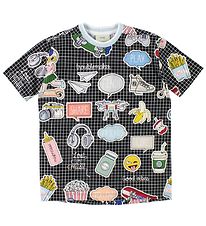 Fendi Kids T-shirt - Sortternet m. Print Fendi Kids T-shirt - Sortternet m. Print