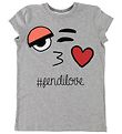 Fendi Kids T-shirt - Gråmeleret m. Ansigt