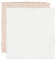CAMA Copenhagen Muslin Cloths - 2-Pack - 65x40 cm - White/Pink